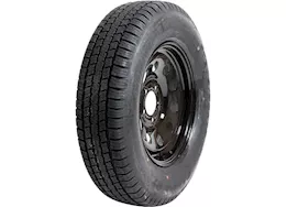 Taskmaster St205/75r15 6 ply provider trailer tire on 15x5 5x4.5 blk mod wheel, 3.19cb, 0os