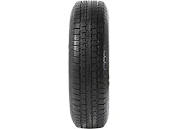 Taskmaster St205/75r15 6 ply provider trailer tire on 15x5 5x4.5 silver mod wheel, 3.19cb,