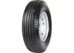 Taskmaster St235/80r16 10 ply provider trailer tire on 16x6 8x6.5 silver mod wheel, 4.12cb,