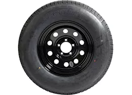 Taskmaster St225/75r15 lre provider trailer tire on 15x6 5x4.5 black mod wheel