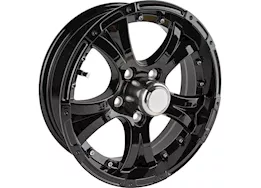 Taskmaster Aluminum viking 15x5 5x4.5 black w/black center cap trailer wheel 2150 lcc