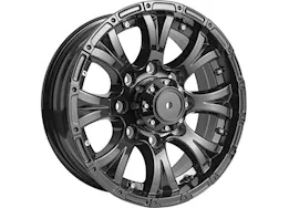 Taskmaster Aluminum viking 16x6 8x6.5 black w/ black center cap trailer wheel 3750 lcc