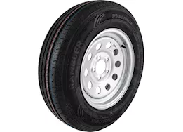 Taskmaster St205/75r15 lrc rambler trailer tire on 15x5 5x4.5 silver mod steel wheel 1820 l