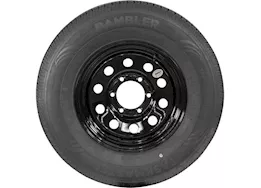 Taskmaster St225/75r15 lre rambler trailer tire on 15x6 6x5.5 black mod steel wheel 2860 lc