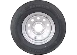 Taskmaster St225/75r15 lre rambler trailer tire on 15x6 6x5.5 silver mod steel wheel 2860 l