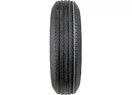 Taskmaster St235/80r16 lre rambler trailer tire on 16x6 8x6.5 blk lip/face alum viking whee