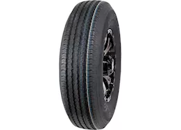 Taskmaster St235/80r16 lre rambler trailer tire on 16x6 8x6.5 blk lip/face alum viking whee