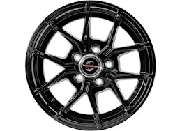 Taskmaster Alum trlr wheel - 15x5 5x4.5 full paint blk 5-fork , 3.19cb, 0os, 2160lcc