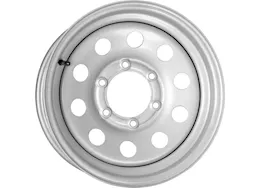 Taskmaster Vesper steel 15x6 6x5.5 silver mod 2835 lcc trailer wheel