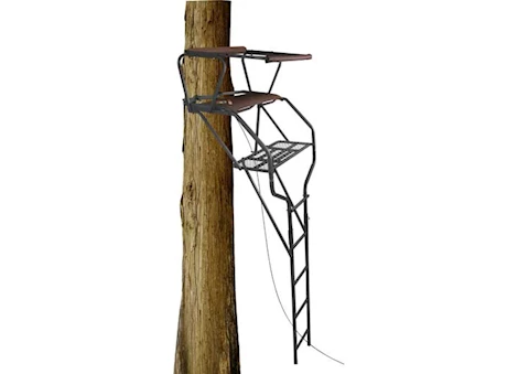 Trophy Treestands MAXGRIP DOUBLE (HIGHVIEW) - 18FT TWO-PERSON LADDERSTAND