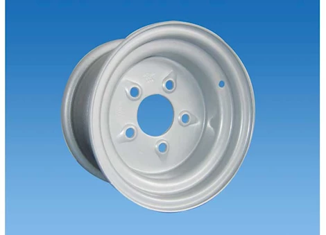 Tow-Rite 10"X6" WHITE STANDARD RIM, BP 4-4, ET 0, CB 2.81, 1,535 LBS