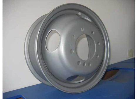 Tow-Rite 16"X6" SILVER DUALLY RIM, BP 8X6.5, ET 5.5 OUT, CB 4.75, 4,080 LBS