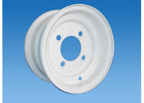 Tow-Rite 8"X3.75" WHITE STANDARD RIM, BP 5-4.5, ET 0, CB 2.81, 900 LBS