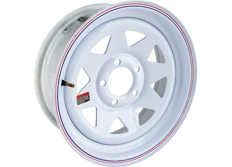 Tow-Rite 15"X6" GALVANIZED 8 SPOKE RIM, BP 5-4.5, ET 0, CB 3.19, 2,150 LBS