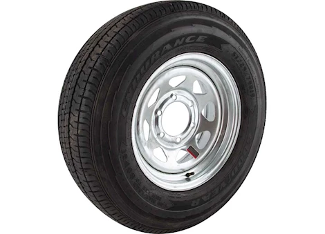 Tow-Rite Tow rite st225/75r15 mounted on galvanized spoke 15x6 6x5.5 Main Image