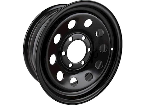 Tow-Rite 16"X6" BLACK MODULAR RIM, BP 6-6.5, ET 0, CB 4.25, 2,420 LBS