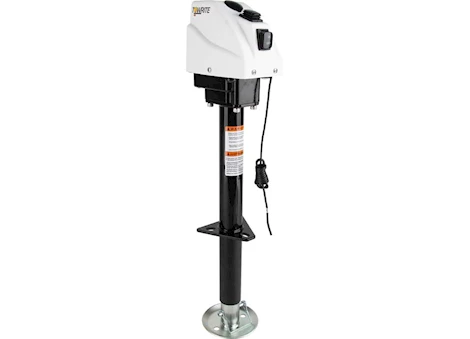Tow-Rite ELECTRIC JACK 3,500 LBS, 12V, 14" TRAVEL - WHITE