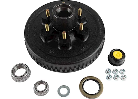 Tow-Rite 12in brake drum 6-5.5 bc 6k kit, 25580/15123, 25520/15245, 1/2in stud - boxed Main Image