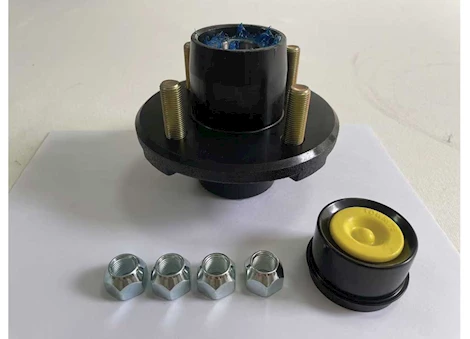 Tow-Rite IDLER HUB 4-4 BC 2K KIT, BEARING 1IN L44643/L44610, 1/2 STUD, PRE-GREASED - BOXED