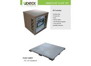 UDECX Modular Portable Decking 6'8"x6'8" Starter Kit – Flint Grey