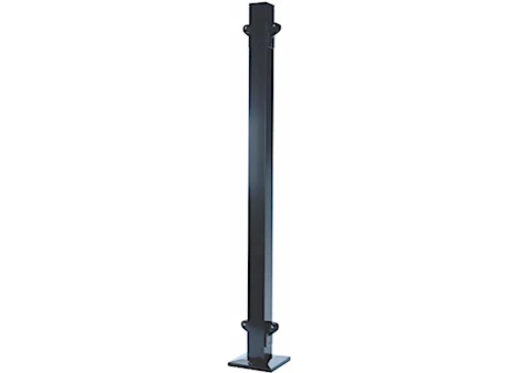 UDECX In-Line Post for UDECX Optional Railing System - Black