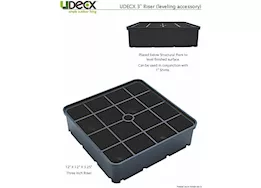 UDECX 3" Riser for Modular Portable Decking System - 4-Pack