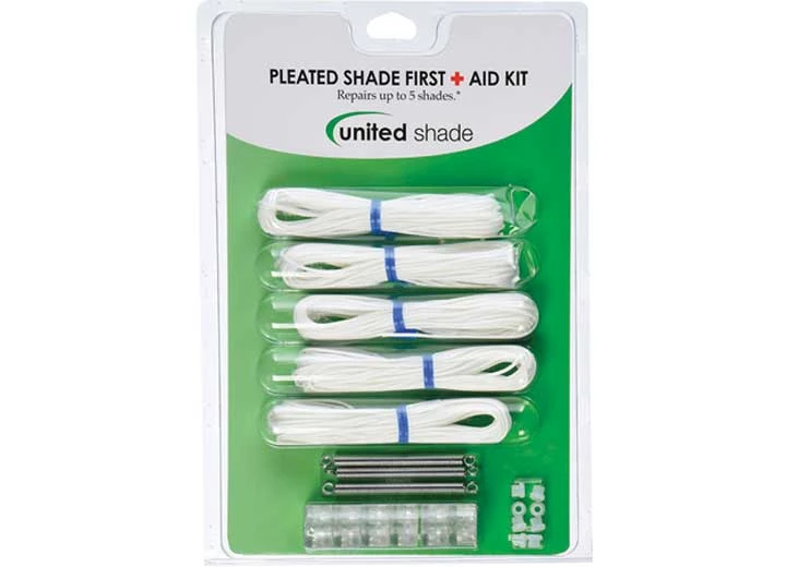 Airxcel-United Shade PLEATED SHADE FIRST AID KIT- WHITE