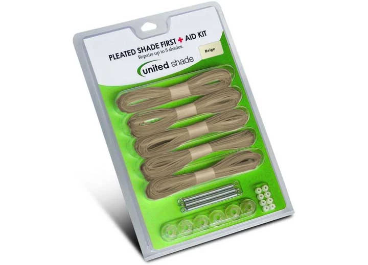 Airxcel-United Shade Pleated shade first aid kit- tan Main Image