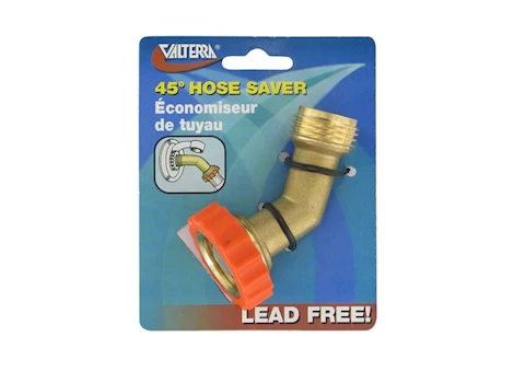 Valterra Products LLC Hose saver 45 degrees, brass, lead-free, carded Main Image