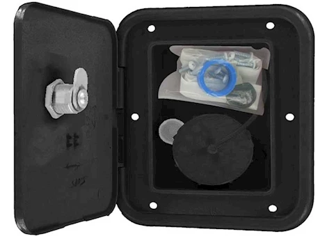 Valterra Products LLC UNIVERSAL GRAVITY INLET HATCH, BLACK, CARDED