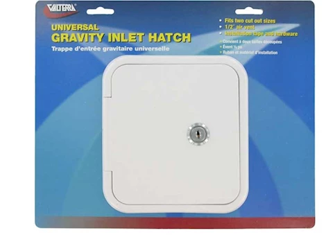 Valterra Products LLC UNIVERSAL GRAVITY INLET HATCH, WHITE, CARDED