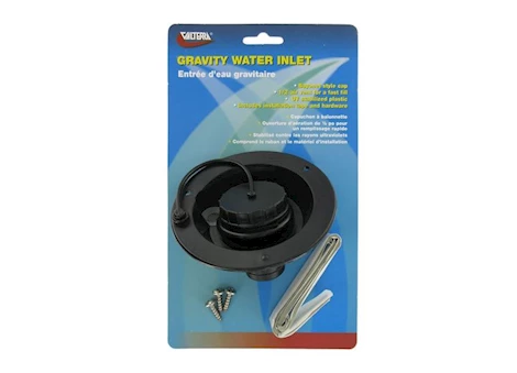 Valterra Products LLC GRAVITY WATER INLET, BLACK, CARDED