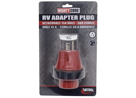 Valterra Products LLC 15A - 30A DETACHABLE ADAPTER PLUG, CARDED