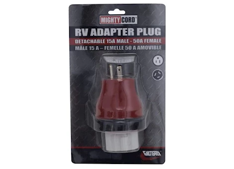 Valterra Products LLC 15A - 50A DETACHABLE ADAPTER PLUG, CARDED