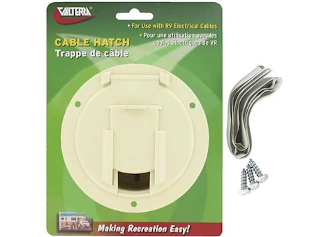 Valterra Products LLC CABLE HATCH, MED ROUND, COL WHITE, CARDED