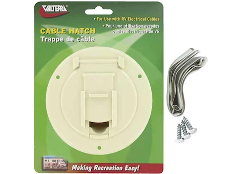 Valterra Products LLC CABLE HATCH, SM ROUND, COL WHITE, CARDED