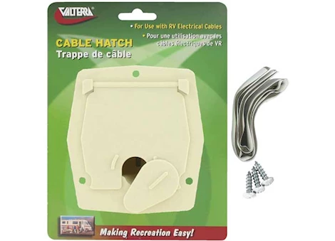 Valterra Products LLC CABLE HATCH, SM SQUARE, COL WHITE, CARDED