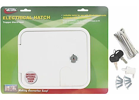 ELECTRICAL HATCH, WHITE, CARDED