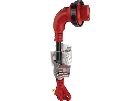 Valterra Products LLC 30am-30af 90 deg led detach adapter cord, 12", red, bulk" Main Image