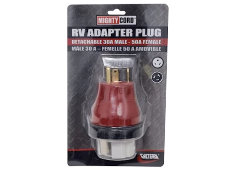 Valterra Products LLC 30A - 50A DETACHABLE ADAPTER PLUG, CARDED