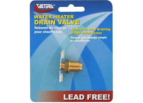 Valterra Products LLC WATER HEATER DRAIN VALVE, 1/4IN, CARDED
