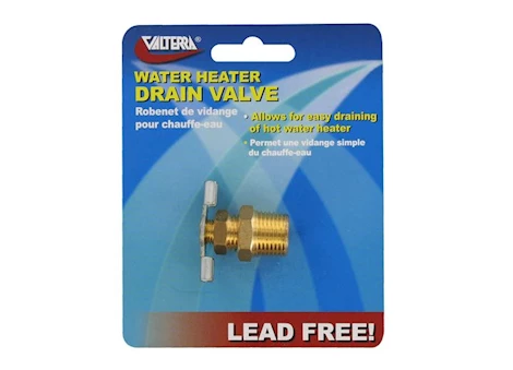 Valterra Products LLC WATER HEATER DRAIN VALVE, 3/8IN, CARDED
