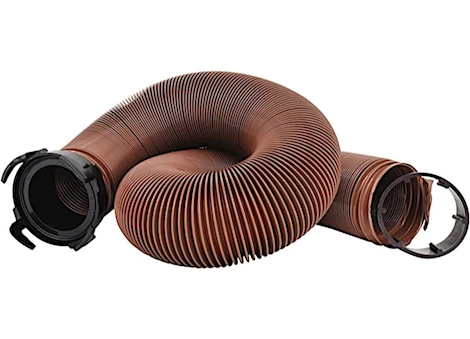 Valterra Products LLC EZ FLUSH HD DRAIN HOSE, 10FT, WITH T1024, BRONZE, BAGGED