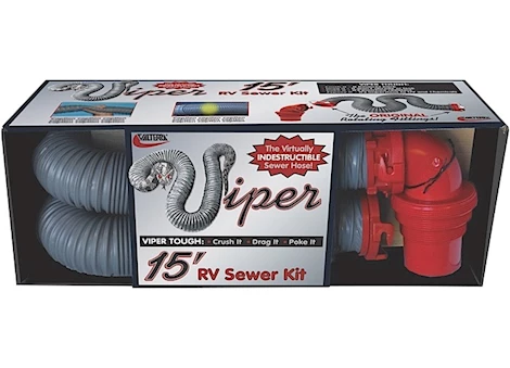 Valterra Products LLC VIPER SEWER HOSE KIT, 15', BOXED