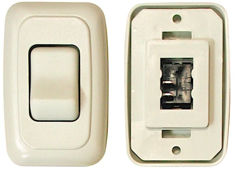 Valterra Products LLC Single contour on/off switch with base and plate - white Main Image