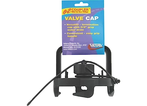Valterra Products LLC Ez coupler valve cap, with handle, black, carded Main Image