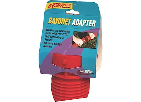 Valterra Products LLC EZ COUPLER BAYONET FITTING, RED, CARDED