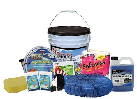 STANDARD STARTER KIT IN A BUCKET WITH SPONGE AND WASH & WAX