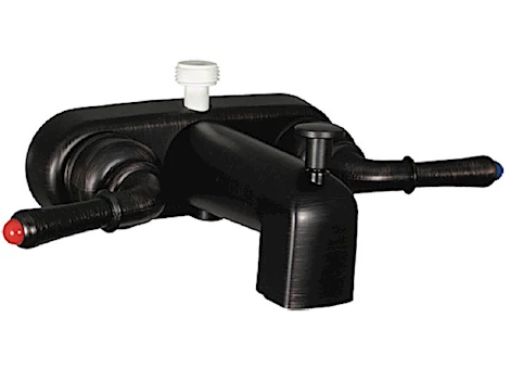 Valterra Products LLC TUB DIV FAUCET W/ D-SPUD, 4IN, 2 LVR TCUP, 1/4 TURN, PLASTIC, RUBBED BRONZE