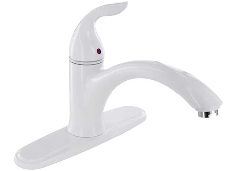 Valterra Products LLC Kitchen faucet, 8in hi-arc hybrid, single hdl, ceramic disc, white Main Image